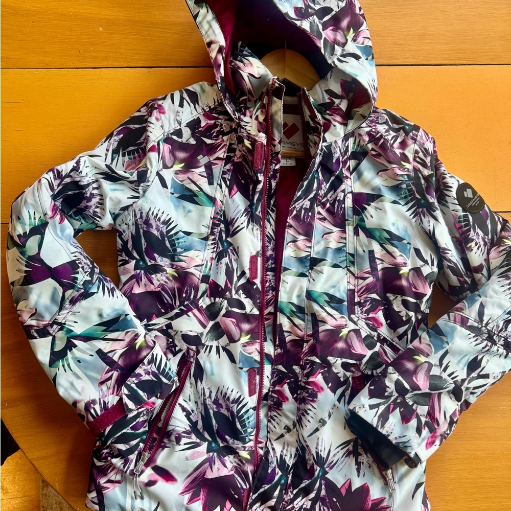 Obermeyer Hooded Girls Ski Jacket